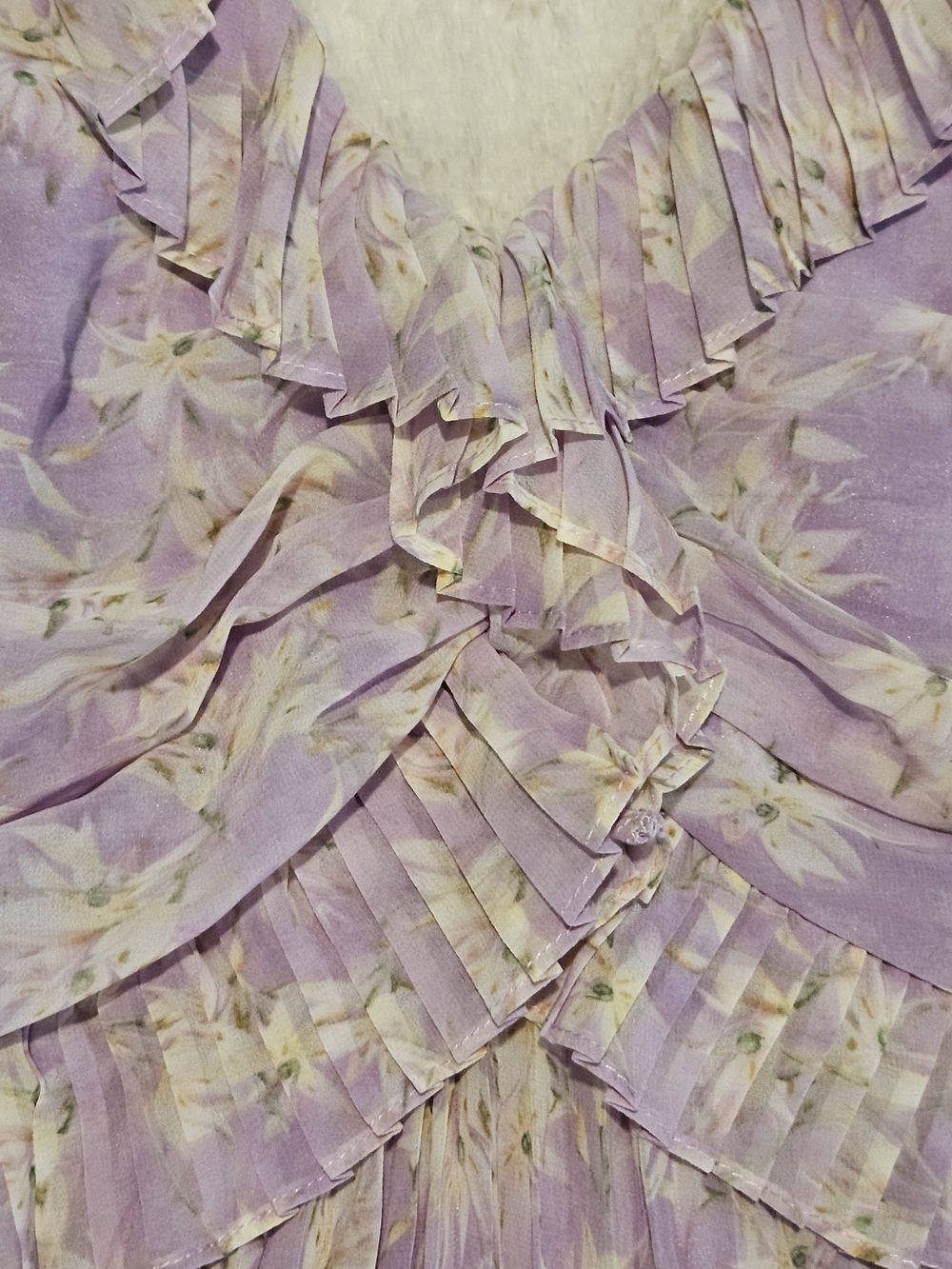 NWT Astr Pleated Midi Dress Size S Lavender Purple Floral Preppy Feminine - Picture 6 of 11